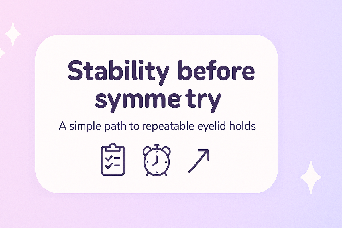 Stability before symmetry