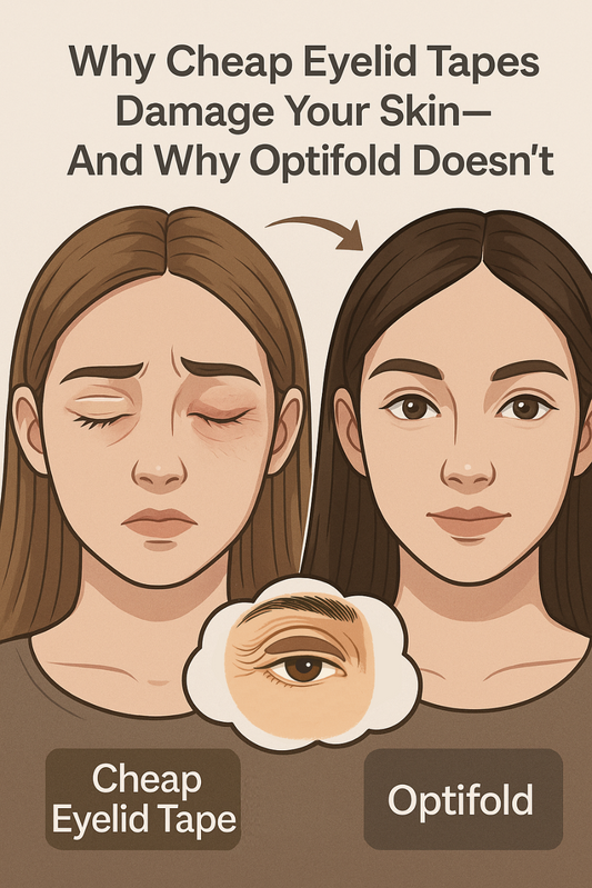 Why Cheap Eyelid Tapes Damage Your Skin – And Why Optifold Doesn’t